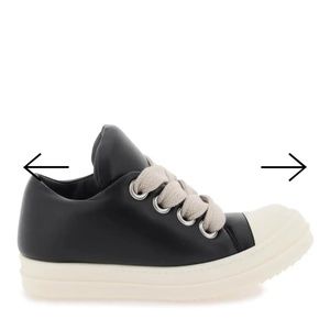 Rick Owens Padded Jumbo Lace Low Sneakers Size 38 Brand New